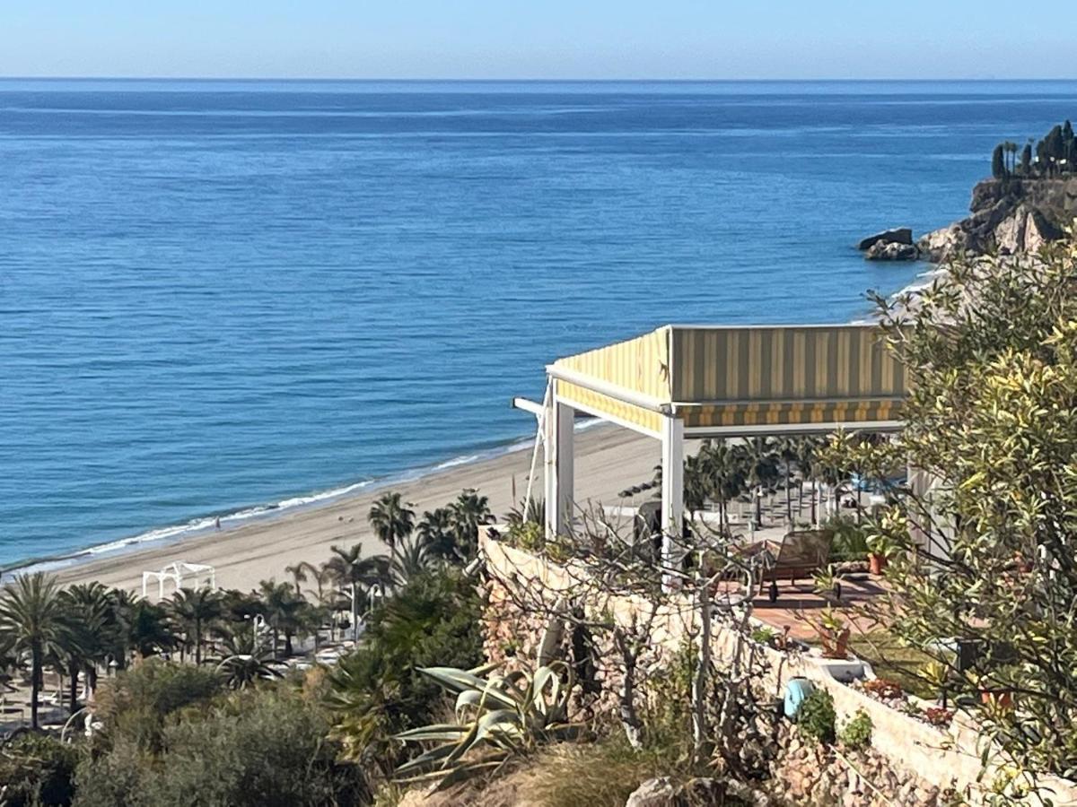 Delightful Burriana House With Magnificent Beach & Sea Views. Nerja Exterior photo